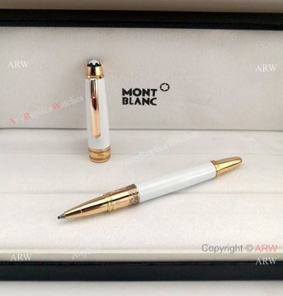 AAA Copy Mont Blanc Meisterstuck White Rollerball - Mini Size